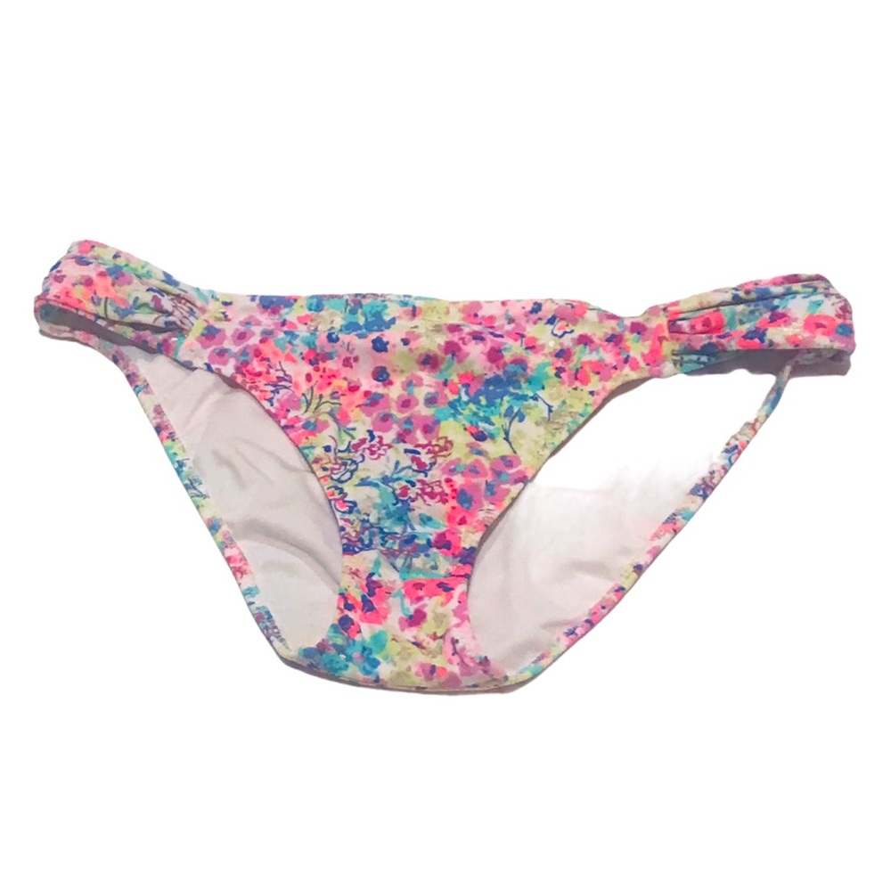 Victoria’s Secret Floral Ruched Side Bikini Bottom